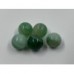 Ronde 10 - Agate naturelle rayée vert d'eau moyen (5 pces) 